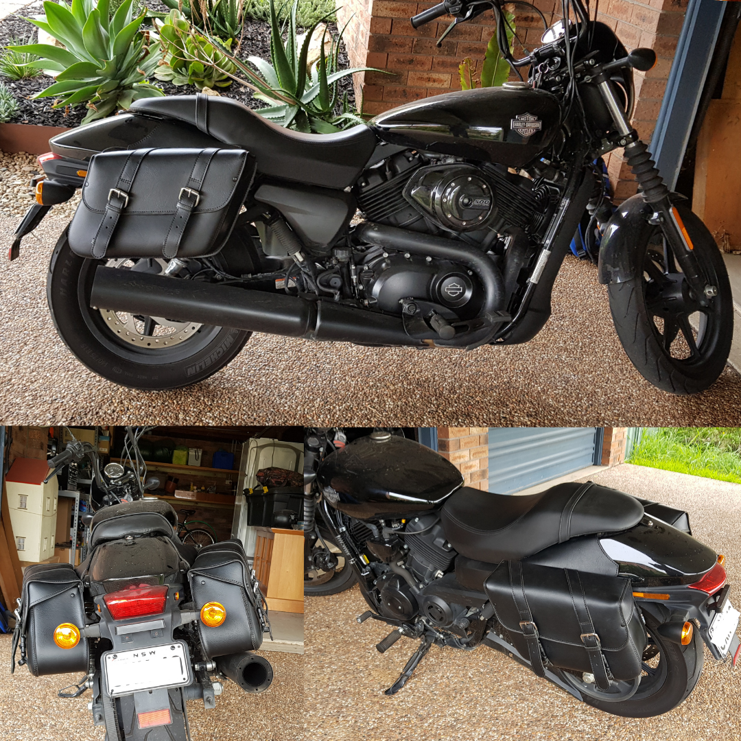 Motorcycle Saddlebags To Fit Harley Davidson Street 500 Xg500 Xg750 Finn Moto